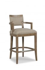 Fairfield Chair's Keller Wooden Stool with Arms and Back
