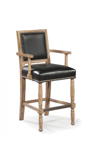 Fairfield's Ramsey Wooden Counter Stool with Arms