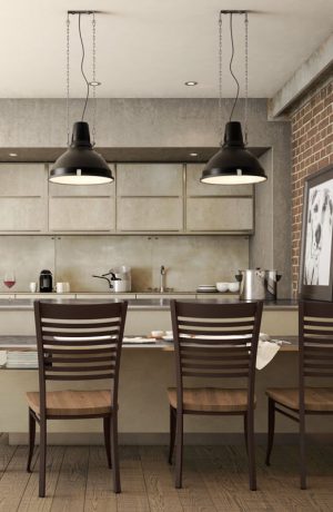 Amisco's Edwin Modern Dining Chairs in Kitchen