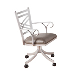 Rochester Dining Chair with Cross Back Design and Arms