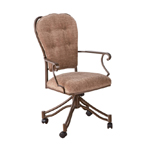 Valencia Dining Chair with Tufted Backrest and Arms