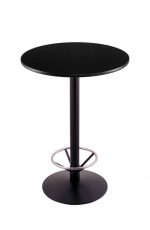 Holland's #214-22 Black Wrinkle Table with Foot Ring