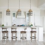 Beach Style Kitchen with Pendant Lights