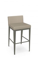 Amisco's Ethan Plus Taupe-Gray Bar Stool