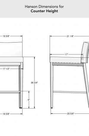 Amisco's Hanson Dimensions for Counter Height