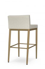 Amisco's Hanson Plus Gold Modern Bar Stool with Wide Seat - View of Back