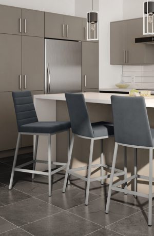 Amisco's Luna Parsons Barstools in Modern, Upscale Kitchen