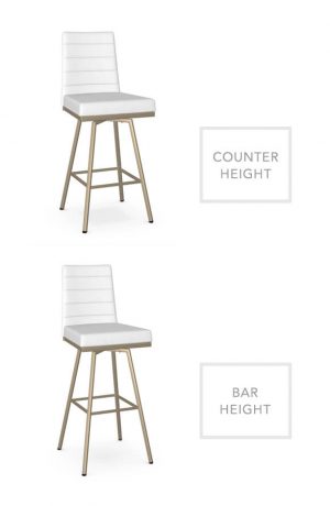 Amisco's Luna Stool in Counter Height and Bar Height