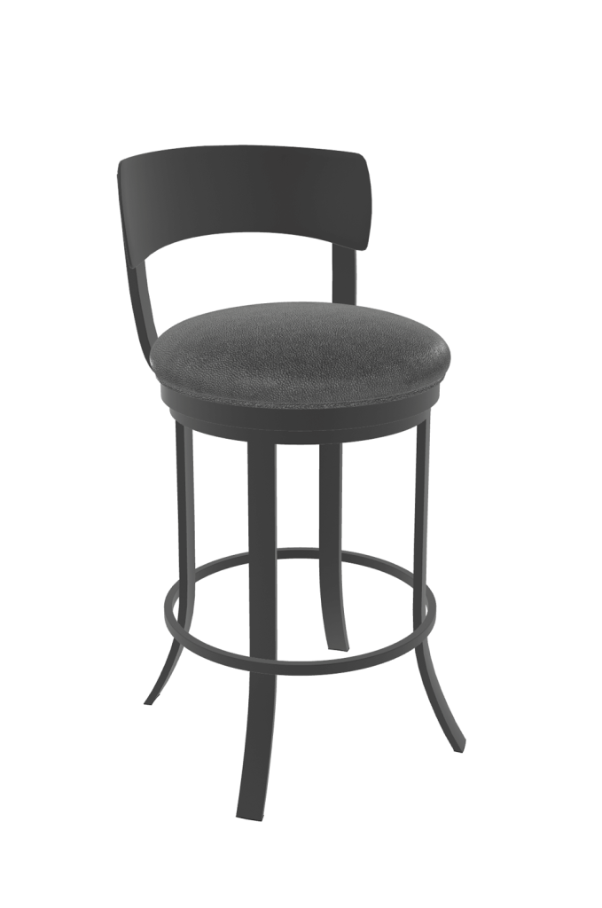 Wesley Allen's Baltimore Black Swivel Bar Stool - Front