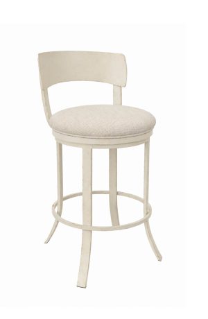 Wesley Allen's Baltimore Ivory Swivel Counter Stool