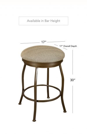 Wesley Allen's Berkeley Backless Stool in Bar Height
