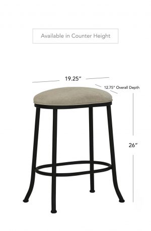 Wesley Allen's Canton Backless Stool in Counter Height