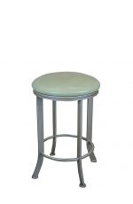 Wesley Allen's Charlotte Backless Swivel Bar Stool with Round Seat Cushion
