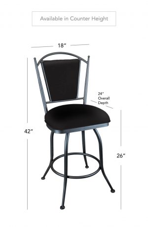 Wesley Allen's Durham Swivel Stool in Counter Height