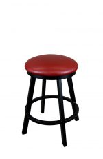 Wesley Allen's Edmonton Backless Swivel Bar Stool with Round Seat Cushion