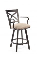 Bar Stools With Arms Free, Swivel Bar Stools With Armrest