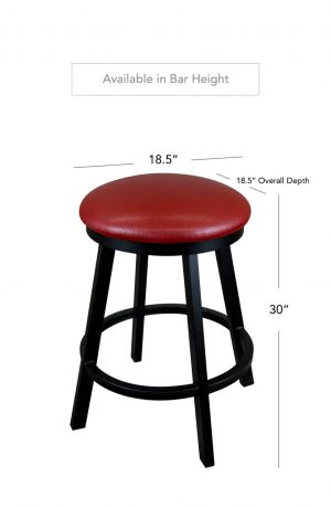 Wesley Allen's Edmonton Swivel Stool in Bar Height