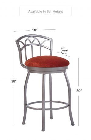 Wesley Allen's Fresno Swivel Stool in Bar Height