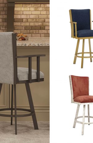 Wesley Allen's Humphrey Flex Back Swivel Bar Stool - Custom Color Choices