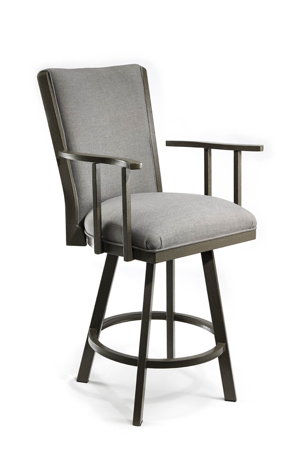 bar stool with back and arms