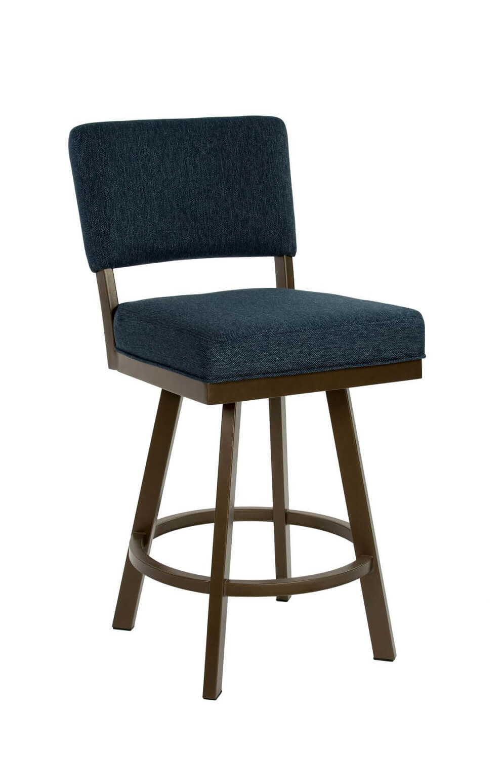 Cushioned Stool With Back Off 65, Cushioned Swivel Bar Stools With Backs