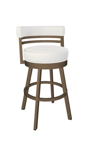 Wesley Allen's Miramar Copper Swivel Bar Stool with Low Back
