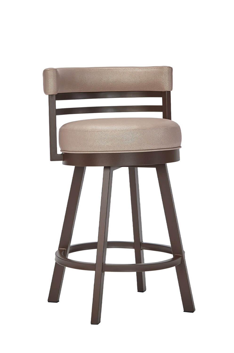 Miramar Swivel Stool with Low Curved Back