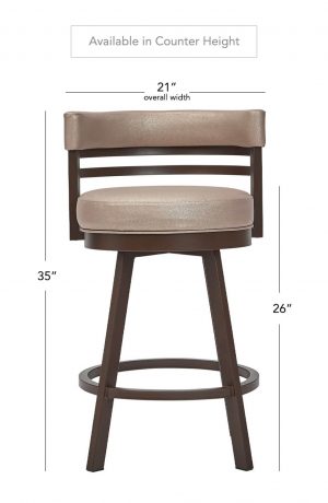 Wesley Allen's Miramar Swivel Stool in Counter Height