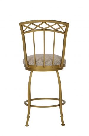 Metal Finish: Opaque Gold • Seat Cushion: Whitaker Sand, performance fabric