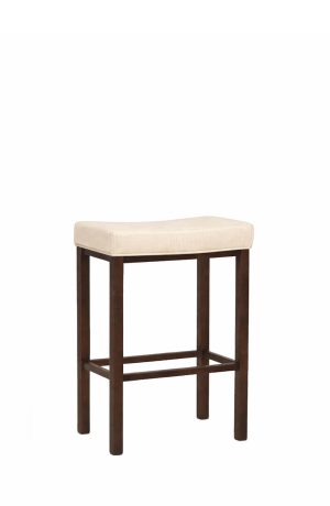 Wesley Allen's Seattle Brown Backless Bar Stool