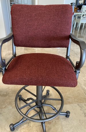 Wesley Allen's Portland Tilt Swivel Bar Stool with Arms - Customer Photo