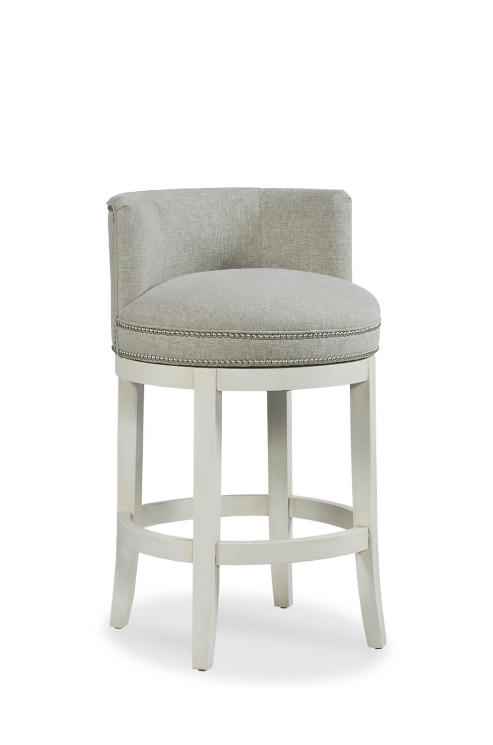 Buy Fairfield's Cosmo Upholstered Nailhead Swivel Stool   Free 