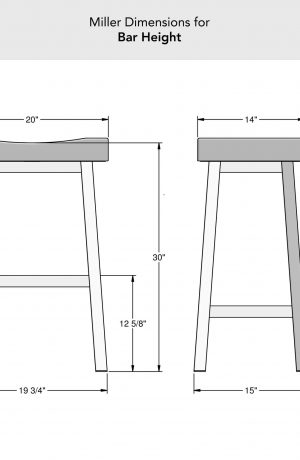 Amisco's Miller Bar Height Dimensions
