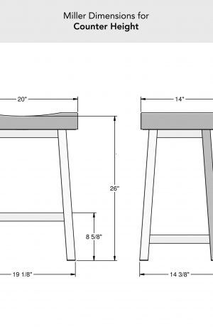 Amisco's Miller Counter Height Dimensions