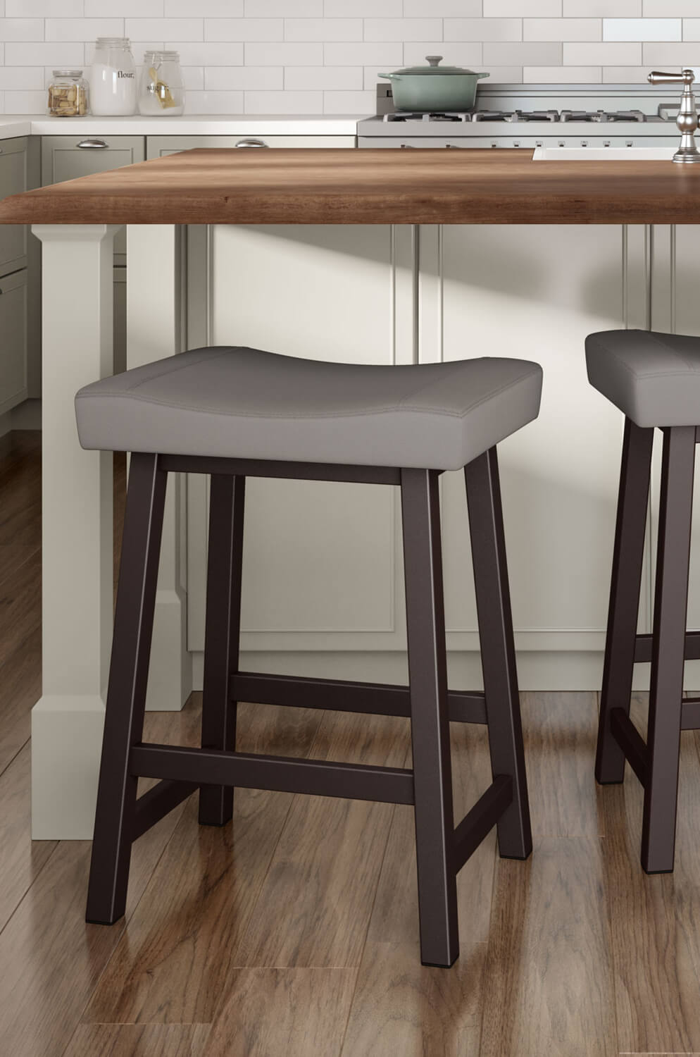 saddle bar stools counter height