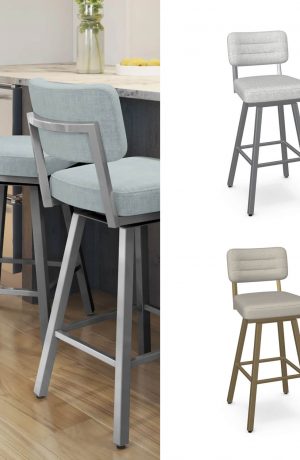 Amisco's Phoebe Customizable Swivel Bar Stool in a Variety of Colors