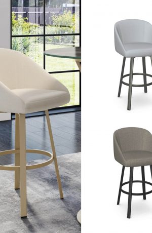 Amisco's Wembley Modern Custom Made Swivel Bar Stool
