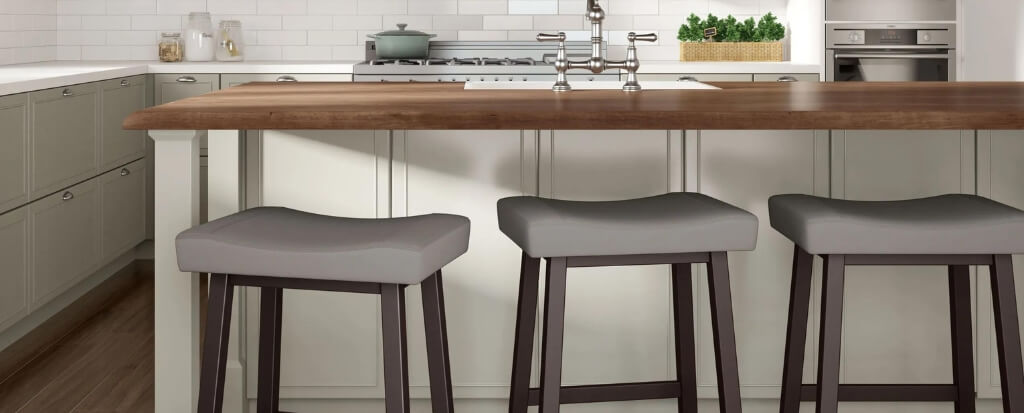 Featuring the Miller bar stools by Amisco