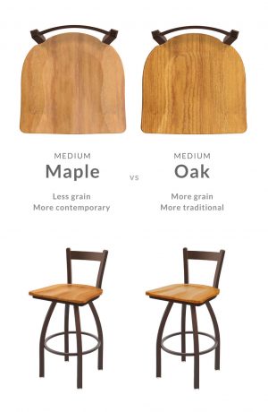 Comparison Between Medium Maple vs Medium Oak Wood Finish