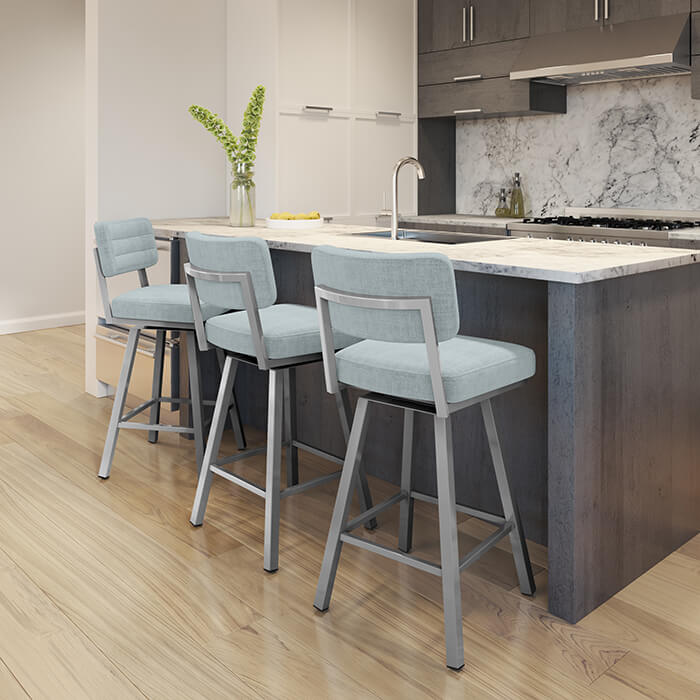 New Metal Barstools in Kitchen 2019