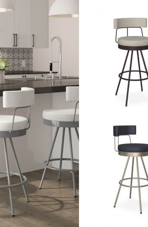 Amisco's Umbria Modern Swivel Bar Stool that is Custom Made