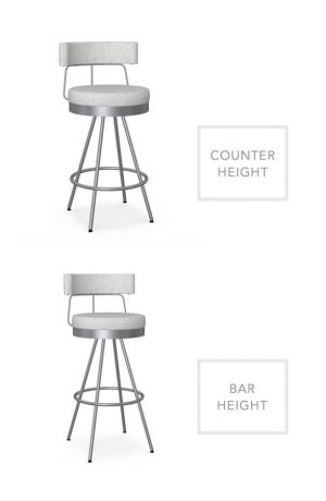 Amisco's Umbria Swivel Stool in Counter Height and Bar Height