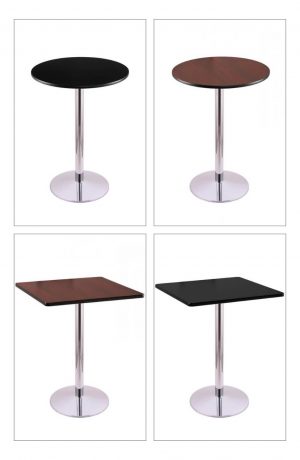 Pedestal Commercial Grade Table 214-22 Chrome
