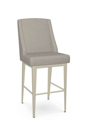 Amisco's Bridget Vanilla Transitional Bar Stool with Tall Back