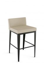 Amisco's Ethan Plus Upholstered Quilted Stationary Bar Stool