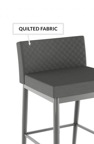 Amisco's Hanson Plus with Quilted Diamond Shaped Pattern on Back in Charcoal