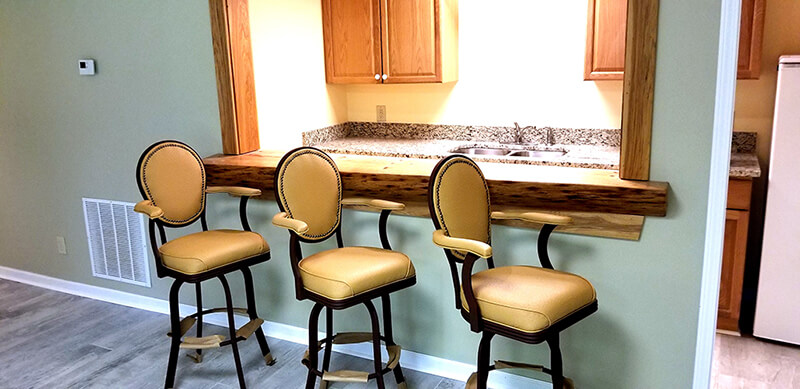 Lisa Furniture's #2020 Classic Nailhead Trim Swivel Upholstered Bar Stools in Rust Metal and Vinyl Cushion