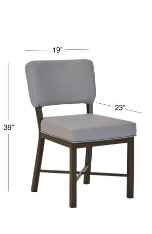 Wesley Allen's Miami Dining Chair Dimensions