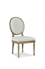 Fairfield's McGee Elegant Wooden Upholstered Dining Chair with Oval Back