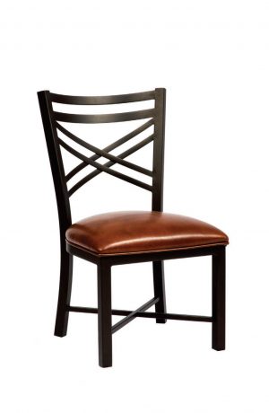 Wesley Allen's Raleigh Brown/Black Transitional Dining Chair
